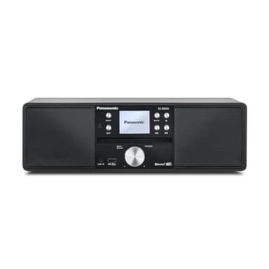 Panasonic SC-DM202EG-K Micro HiFi Compact Stereo System with FM/DAB+ Radio, 24W Output Power, CD/MP3 Player, USB, Bluetooth, Large 2.4" Display, Black