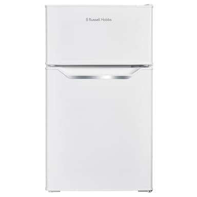 Russell Hobbs Undercounter Fridge Freezer 48cm Wide 85 Litre Total Capacity 61L/24L, LED Light, Adjustable Thermostat & Feet, White 2 Year Guarantee, RH85UCFF482E1W