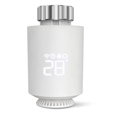1-3pcs Smart Radiator Thermostat, Smart Thermostat Radiator Valve, with App Control, Timer, Child Lock, Voice Control, Multi Room Control, Compatible with Multiple Smart Home Devices (1pcs)