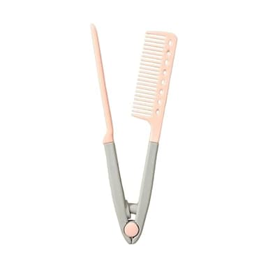 Hair Straightening Comb, V Shaped Hair Straightener Comb, Wet Dry Styling Straightening Brush Combs for Hairs, Anti Frizz Straightener Hairs Styling Tools Combs Hairdressing, for Home Salon Use