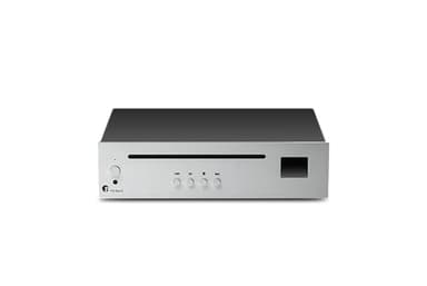 Pro-Ject CD Box E, Ultra Compact Entry-Level CD Player with Real Red Book CD-DA Drive, Silver