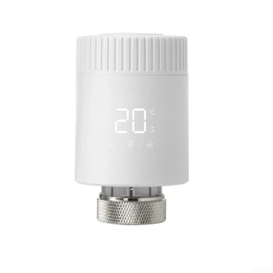GLFLOW Hive Radiator Valve, Smart WiFi Programmable TRV Thermostatic Radiator Valve For Remote Heating Control With M30x1.5mm Connector, White(WIFI-Modell)