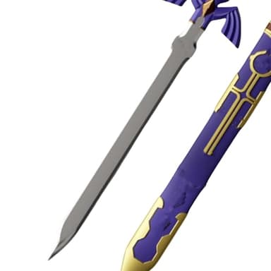 damdos Halloween Prop Cosplay 32" Cos-Master Swords,Fantasey Foam Swords for Peripherals Hylianon Cosplay Costume Prop Birthday Gifts