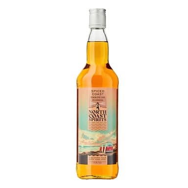 North Coast Spirits Spiced Rum, Caribbean Rum bottled in UK, Dark Rum Cocktail Ingredient for Shots & Rum Punch, Artisan Liquor for Dark & Stormy Cocktails or Sipping Rum, 35% Alcohol Drink, 70cl