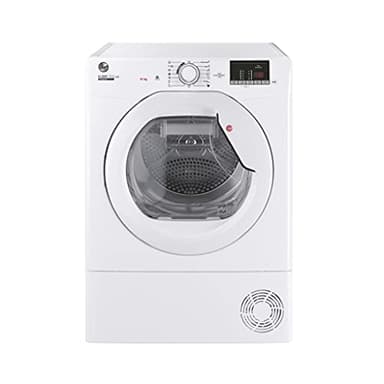 Hoover HLEC10DE H-Dry 300, 10kg, Condenser Tumble Dryer, Aquavision, White, Sensor Dry, NFC