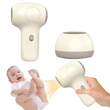 YANGUN Kids Hair Dryer, Hair Dryer Travel, Hairdryers for Kids, Small Lightweight Blow Dryer, Portable Mini Baby Blow Dryer, Low Noise Only 62db Blower Compact Hairdrye Gift for Girl, Boy, Baby(White)