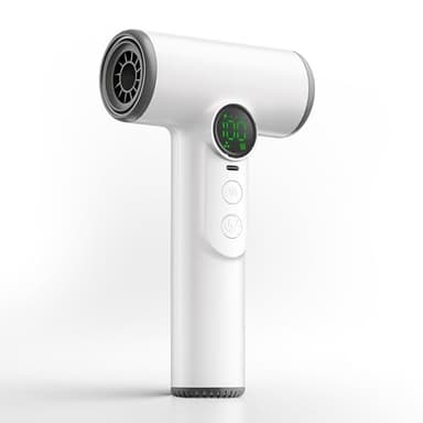 Elprico Cordless Hair Dryer, 15600mAh Rechargeable Battery Operated Hair Dryer, 200W Hot & Cold Wind for Travel,Camping, Dorms