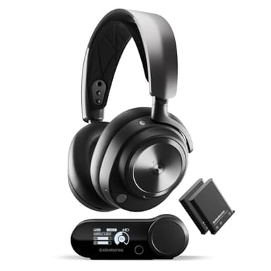 SteelSeries Arctis Nova Pro Wireless - Multi-System Gaming Headset - Neodymium Magnetic Drivers - Active Noise Cancellation - Infinity Power System - ClearCast Gen2 Mic - PC, PS5/PS4, Switch 2, Mobile