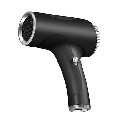 Rechargeable Cordless Hair Dryer, 2600 mAh Rechargeable Hair Dryer with USB Charging, Cold and Hot Wind Battery for Travel Camping (Black)