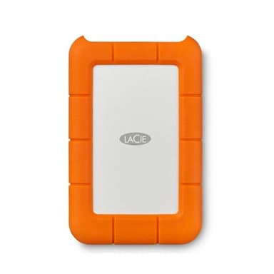LaCie Rugged Mini 4TB — shock‑resistant, USB‑C Portable External Hard Drive, 2.5‑inch, for Mac & Windows — Rescue Data Recovery included