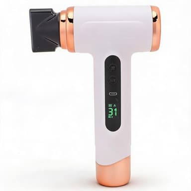 Pro Rechargeable Travel Hair Dryer – 3 Speeds and 3 Temperatures Cordless Hairdryer, 15000 mAh Portable Hair Dryer with Digital Screen for Women Camping,