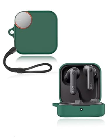Protective cover for CMF by Nothing Buds 2 Wireless Earbuds, yystao Soft Silicone Case compatible with CMF Buds 2,With Lanyard - Skin-friendly & Durable, Green