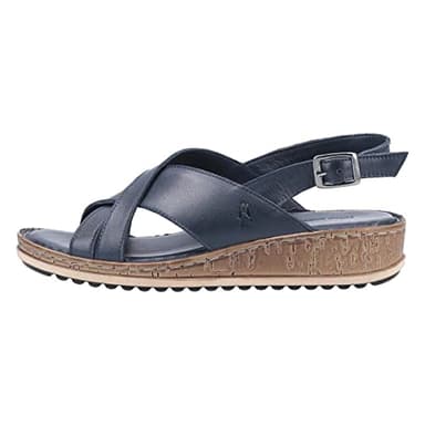 Hush Puppies Women's Elena Wedge Sandal, Navy, 6 UK
