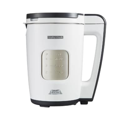 Morphy Richards 1.6L Total Control Soup Maker, Smart Response Technology, Portion Control, 9 Settings, Keep Warm Function, Cool Touch, Touchscreen Display, Stainless Steel Pan, White, 501020