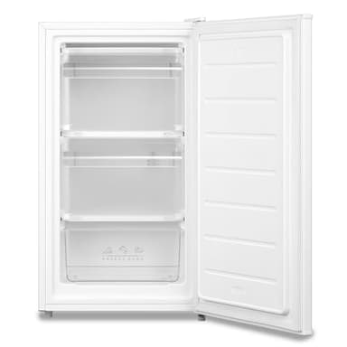 COMFEE' RCU60WH2(E) 60 Litre Freestanding Under Counter, 48cm Upright Adjustable Thermostat, Reversible Door, 4 Star Rating Drawer, White [Energy Class E]