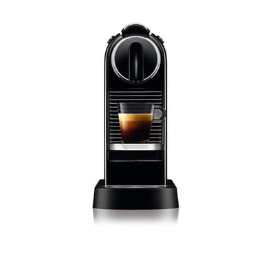 Nespresso Citiz Coffee Machine by De'Longhi for Original Coffee Pods, Italian Inspired Espresso, Quality Coffee, Starter Capsule Set Included, EN167.B, Black