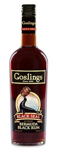 Goslings Black Seal Rum 70cl. ABV 40% Alcohol-Premium Dark Rum from Bermuda.