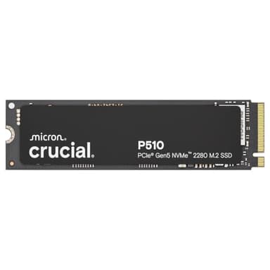 Crucial P510 1TB SSD NVMe M.2 PCIe 5.0 x4 Gen5, Read/Write Speeds up to 11,000/9,500 MB/s, Laptop & Desktop (PC) Compatible, Solid State Drive - CT1000P510SSD8-01
