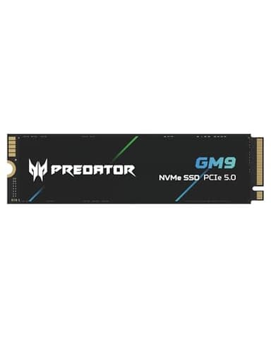 acer Predator GM9 M.2 Gen5 SSD 1TB, up to 14000 MB/s, NVMe 2.0 PCIe 5.0 Internal Solid State Drive for AI Workloads, Gaming & Content Creation, Compatible with DirectStorage, Laptop and Desktop PC
