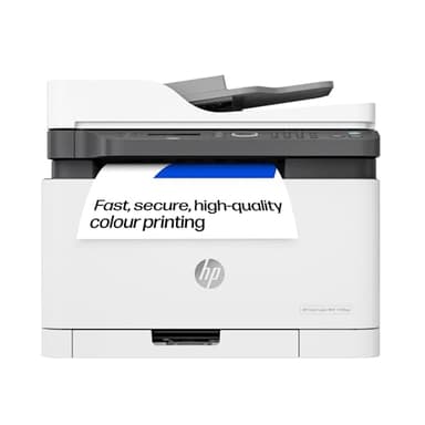HP LaserJet 179fnw Colour Wireless Multifunction Printer with Fax | Self-healing Wi-Fi | Print from phone or tablet | Small, compact MFP – world's smallest in-class | Print speeds up to 19 ppm black