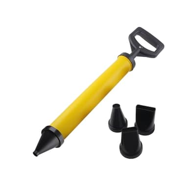 ONLISUM Cement Caulking Gun with 4 Nozzles, Mortar Press Mortar Syringe, Hand Mortar Pump Concrete Syringe with Accessories, DIY caulking Gun for Mortar/Cement
