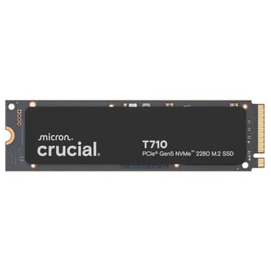 Crucial T710 2TB SSD NVMe M.2 PCIe 5.0 x4 Gen5, Read/Write Speeds up to 14,500/13,800 MB/s, Laptop & Desktop (PC) Compatible, TLC NAND, Solid State Drive - CT2000T710SSD8-01