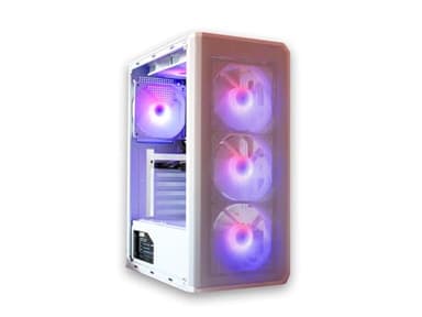 ASC TECHNOLOGY Gaming PC Tower, i7-3770 3.90GHz, 16GB RAM, GT 730 2GB, 256GB SSD + 1TB HDD, 500W 80+ PSU, White 6 Fan RGB Case, WiFi, Windows 11 – High Performance Gaming Setup