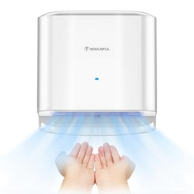 modunful Automatic Hand Dryer for Toilets Commercial and Household, Electric Hand Dryer Wall Mount Compact Abs Cover, 1200W