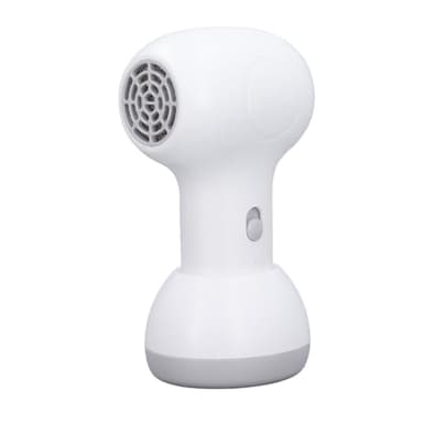 Hair Portable Mini Dryer, Quiet Small Compact Hairdryer, Low Noise Only 62db Blower (White and Grey)