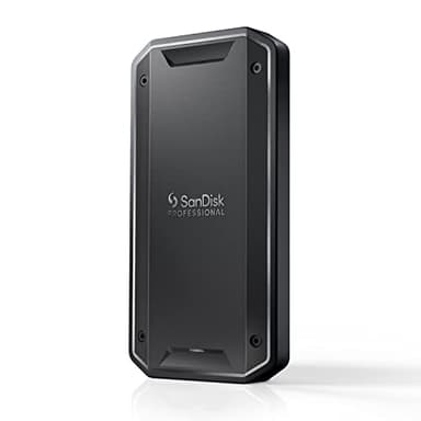 SanDisk Professional 4TB PRO-G40 SSD external Drive, Portable SSD, up to 3000 MB per sec, Thunderbolt 3 (40Gbps), USB-C (10Gbps), Ultra-rugged with IP68 rating for dust and water resistance