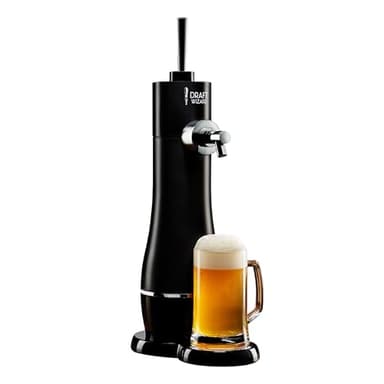 Menkind Draft Wizard Ultrasonic Frothing Home Beer Dispenser for Can & Bottle Edition