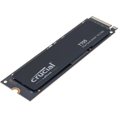 Crucial T705 2TB SSD PCIe Gen5 NVMe M.2, Up to 14,500MB/s, Microsoft DirectStorage, PCIe 4.0 Backwards Compatible, Internal Solid State Drive - CT2000T705SSD3