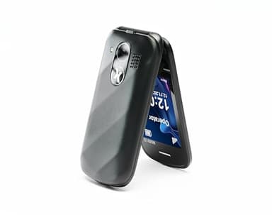 Maxcom MM815 Flip Phone for Elderly Basic Mobile Phones with Easy to Read 2.4" Screen and Loud Volume, Dual SIM Free Mobile Phone, Large Font, Compact and User-Friendly Design for Seniors - Black