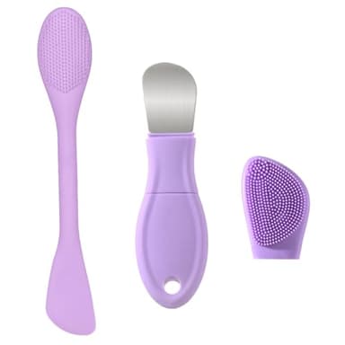 Blackhead Remover Tools, Black Head Remover for Face Nose, Silicone Face Scrubber Pore Cleaning Brush Mask Applicator for Daily Skin Care, Deep Clean Master Skin Care Tool for Women Men (Purple)