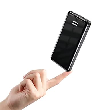 Phone Charger, 12000 mAh Power Bank with Type c and Micro USB, Portable Fast Charging Battery Pack