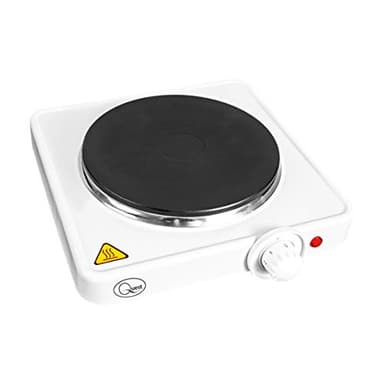 Quest 35240 Electric Single Hob/Hot Plate with Temperature Control / 1500W Hob / 5 Temperature Settings/Portable, Ideal for Camping, Caravans & Travelling