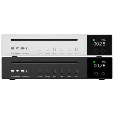 SMSL PL150 CD Player,Compatible with Standard CD,MP3 CD.Supports RCA,3.5mm+4.4mm Headphones,Optical,Coaxial Output interface,CS43198 DAC Chip,Auitable for Laptops and Computers and Car