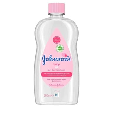Johnson's Baby Oil (1 x 500 ml) Moisturising Baby Oil to Protect Delicate and Dry Skin, Hypoallergenic and pH-Balanced, Ideal for Massage, Moisturiser for Dry Skin to Soften Hands and Body