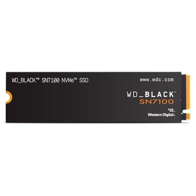 WD_BLACK SN7100 2TB NVMe SSD, M.2 2280, Read speeds up to 7250 MB/s, Write Speed up to 6,900 MB/s, Next Gen TLC 3D NAND, WD_BLACK DASHBOARD, Up to 1,200TBW, For Laptops, handheld gaming devices