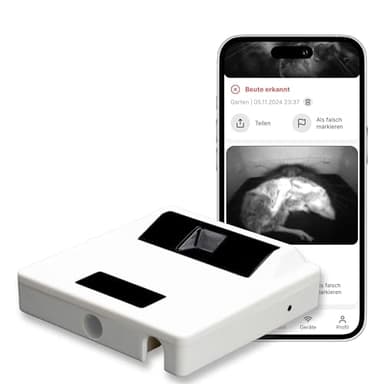 ZeroMOUSE 2.0 – Smart Add‑On for Microchip Cat Flaps | Prey‑Detection Module (Mice & Birds) for Microchip‑Activated/Electronic Cat‑Flaps | App Control | Weatherproof | Fast, Easy Install