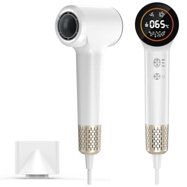 TQQ Hair Dryer, 400 Million Plasma Ionic Hairdryer, 110, 000 RPM High Speed Brushless Motor Blow Dryer for 2min Fast Drying, 57dB Low Noise Travel Hairdryers for Women and Men