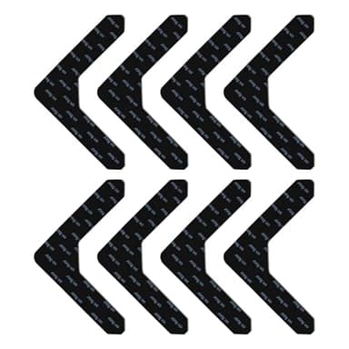 YEVON Rug Gripper Anti Slip: 8PCS Rug Grippers for Laminate, Wooden, Tiled Floors - L-Shaped Carpet Grippers for Rugs on Top of Carpet, Strongly Stops Rugs from Curling and Moving