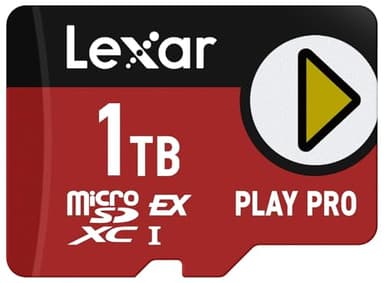 Lexar 1TB Play PRO microSD Express Card, UHS-I, C10, U3, V30, Full HD, 4K, Up to 900/600 MB/s Memory Card, Compatible w/Nintendo Switch 2, ASUS ROG Ally, Steam Deck, Gaming (LMSXPS0001T-BNNNU)