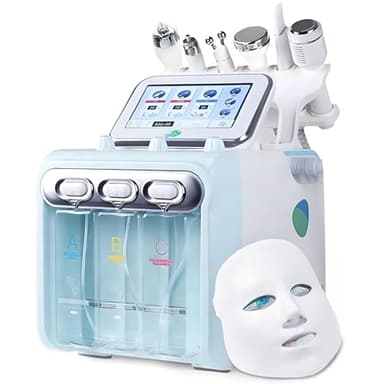 7 in 1 Professional Hydro Peeling Hydrodermabrasion Machines, Hydrogen Oxygen Bubble Facial Device, Hydro Peeling Skin Care Device Hydration Deep Cleansing Vacuum Blackhead Remover Skin Scrubber