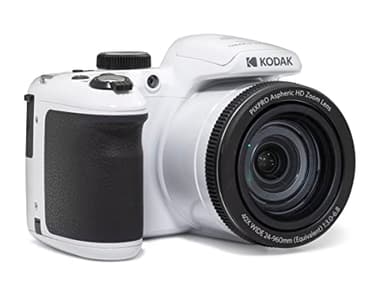 KODAK Pixpro Astro Zoom AZ405 - Digital Bridge Camera, 40x Zoom, 24mm Wide-Angle Lens, 20 Megapixels, 3-inch LCD, Full HD 1080p Video, Optical Image Stabilization (OIS), AA Battery - White