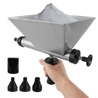 AKOLAFE Caulking Gun Electric Mortar Grout Gun Heavy Duty Metal Cement Caulking Guns with 4 Nozzles Mortar Guns for Brick Pointing