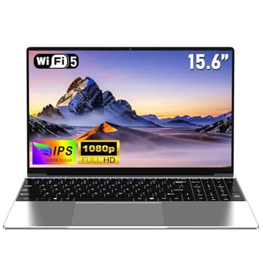 NAIKLULU 15.6 Inch 2026 Laptop with 4425Y Processor, 8GB RAM 256GB SSD Laptop Computer, FHD 1920 x 1080P, 5000 MAh/38.5Wh, Wifi 5, TF Card, Webcam, Touchpad, Student/Home/Business