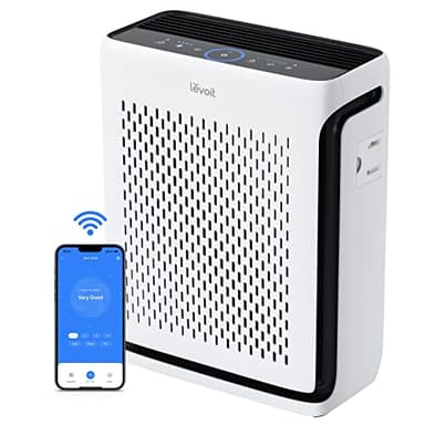 LEVOIT Smart HEPA Air Purifier for Bedroom Home 1120 Sq Ft, Washable Pre-Filter, Air Quality & Light Sensor, Pet Mode, Remove 99.97% of Allergens for Dust, Pollen, Pet, Smoke, Vital 100S