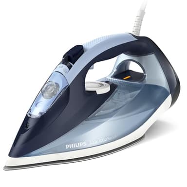 Philips Azur Series 7000 Steam Iron - 2800W, Continuous Steam 50g/min, 250g Extra Steam, Vertical Steam, SteamGlide Plus Sole, Blue (DST7020/20)
