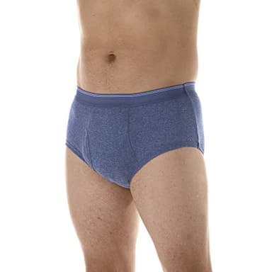 Wearever Super Absorbency (300ml) Men's Super Brief - Incontinence Pants for Men (Medium, Grey)